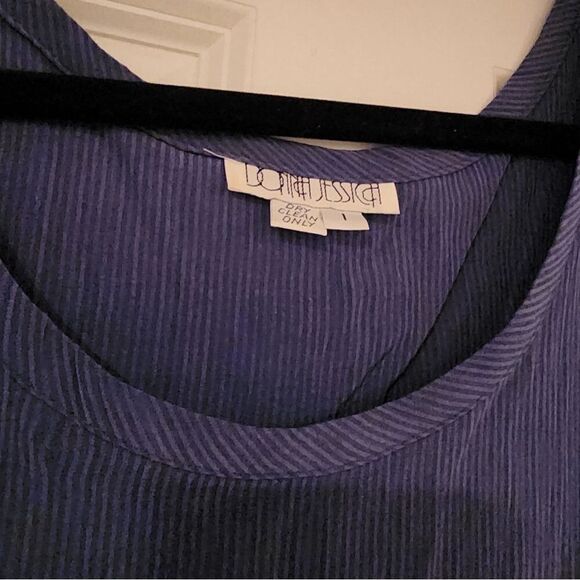 Donna Jessica vintage blue sleeveless maxi dress - Picture 2 of 5